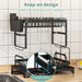 Adjustable 2-Tier Dish Drainer Rack — Plate, Bowl & Cutlery Organiser