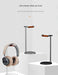 Curved Aluminium Headphone Stand – Sturdy Metal Headset Hanger with Solid Base (Black)