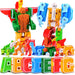 GUDI 26-piece A–Z Transforming Alphabet Robot & Dinosaur Building Block Toys