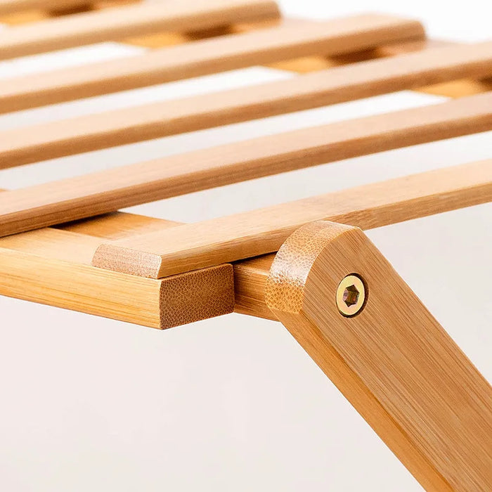 Bamboo Installation-Free Shoe Rack — 2 to 6 Tier Foldable Storage Shelf