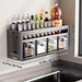 Wall-Mounted Spice Rack – Over-Stove Seasoning Jar Organiser (3 / 4 / 5 Grid)