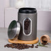 3‑Pack Stainless Steel Food Storage Jars with Viewing Window — Kitchen Sealed Jars