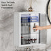 Modern Grey Wall-Mounted Bathroom Cabinet — PVC Vanity (Under 60cm)
