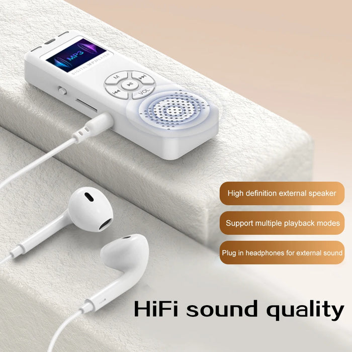 2026 Digital Voice Recorder — Colour LED, A‑B Repeat, Up to 64GB