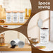 3‑Piece Metal Tea, Coffee & Sugar Canister Set with Bamboo Lids