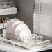 Extendable Dish Drying Rack — Space-saving Large Capacity Utensil & Dinnerware Organiser