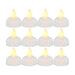 12-Pack LED Floating Tea Lights — Waterproof Flameless Flicker