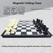 Folding Magnetic Chess & Checkers — 4 Sizes, Plastic HIPS, Teaching Book