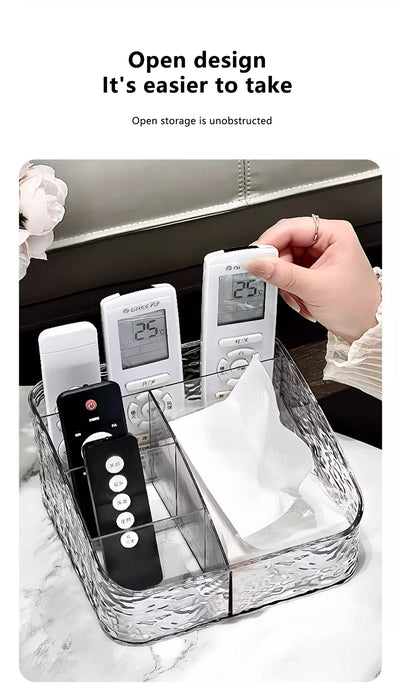 Clear Cosmetic Storage Box – Vanity Makeup & Skincare Organiser (3 / 4 / 5 Grid)