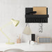 Wall-mounted Key and Mail Shelf with 5 Hooks - Wooden Entryway Rack
