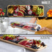Portable Bamboo Charcuterie Board with Lockable Clear Lid