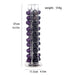 Silver Rotating Coffee Capsule Rack – 360° Base, Holds 40 Pods