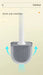 Wall-Mounted Soft TPR Toilet Brush with Removable Handle — Space-Saving