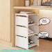 6/8-Tier Shoe Organiser — Metal Frame with Fabric Shelves, Space-Saving Rack