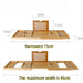 Adjustable Wooden Bath Tray — Extendable Bathtub Rack & Storage Shelf