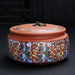Purple Clay Ceramic Tea Caddy – 18 x 10 cm Sealed Coffee & Candy Canister