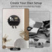 Wall-mounted round wooden key rack with shelf and 8 hooks — apartment wall décor