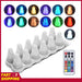 12-Pack USB Rechargeable Flameless LED Tealight Candles with Remote & Timer