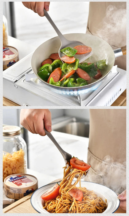 15-Piece Khaki Food-Grade Silicone Kitchen Utensil Set