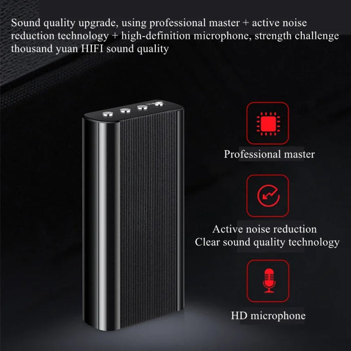 Mini Voice Recorder — 8GB Built-in, Expandable to 128GB, Noise Reduction, Magnetic