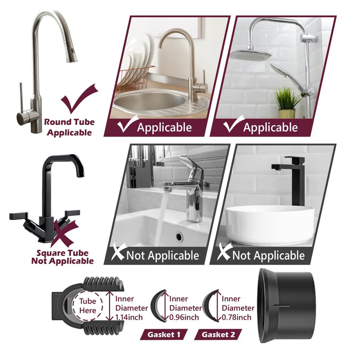 3-in-1 Kitchen Tap Organiser - Sponge & Brush Caddy with Drain Tray