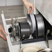 Expandable Stainless Steel Pot & Pan Rack — 7-Divider Cookware Organiser
