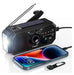 Portable Solar Emergency AM/FM Radio with Hand Crank, USB-C Charger and Torch