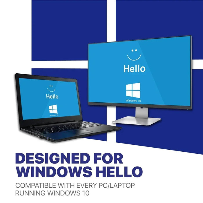 USB Fingerprint Reader U5 — Windows Hello Biometric Security Key for Windows 10/11