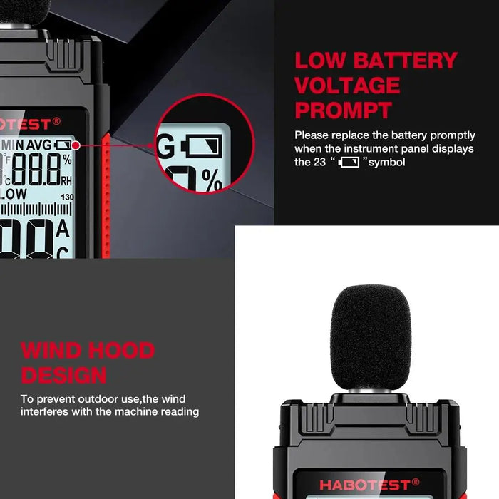 Digital Handheld Sound Level Meter HT602A / HT602B — 30–130 dB Mini Decibel Meter