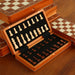 Rosewood Chess Set with Storage Box & 2 Extra Queens — Wooden Tournament Board for Adults
