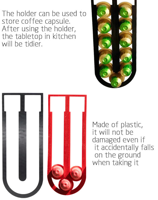 Coffee Capsule Tower Stand – Holds 10 Nespresso Original Capsules