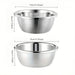 2-Piece Stainless Steel Colander & Mixing Bowl Set — Rice Washer and Strainer