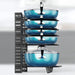 8-Tier Adjustable Pan & Pot Organiser Rack — 3 Assembly Options