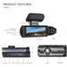 Dual-Lens Car DVR Dash Cam 1080P FHD — Front and Interior Recorder