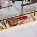 Multifunctional Metal Jewellery Display Rack with Detachable Wooden Base
