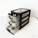 4-layer Transparent Jewellery Storage Box with Rhinestone Detail