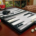 Classic Backgammon & Chess Set in Folding PU Leather Case – Portable Travel Game