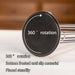 Silver Rotating Coffee Capsule Rack – 360° Base, Holds 40 Pods