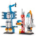 107-Piece DIY Space Rocket & Spaceship Building Set — Launch Centre Model (Plastic Bricks)