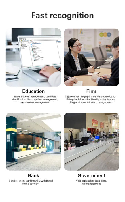 Mini Fingerprint Reader for Windows Hello – USB / Type‑C Biometric Scanner for PC & Laptop