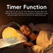 Wake-up Light Sunrise Alarm Clock — White Noise, Bluetooth Speaker & Colour-Changing Night Light (White)