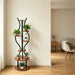 145cm Tall 7-Tier Corner Metal Plant Stand – Indoor & Outdoor Flower Rack