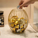 Large Capacity Iron Coffee Pod Holder – Stackable Capsule Storage (Black or Gold)