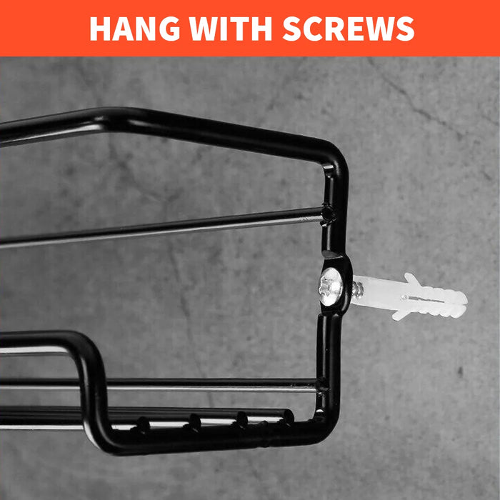 2 or 4‑Pack Spice Jar Rack – Kitchen Cupboard Door & Wall Organiser