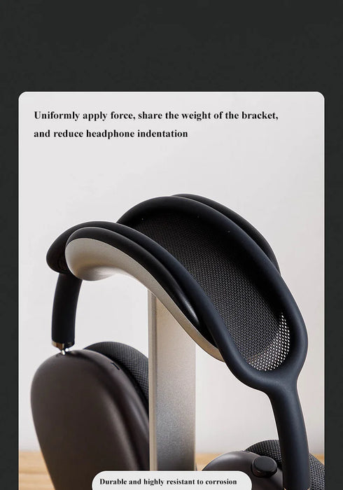 Aluminium Headphone Stand for AirPods Max — Detachable, Auto‑sleep, Anti‑slip Pad