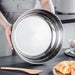 Stainless Steel Large Mixing Bowl — Deep 32cm, Non-stick Finish