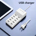 10‑Port 50W USB Charging Station – Multi‑Device Fast Charger with LCD (EU/UK/US plugs)