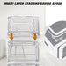 Clear Magnetic Stackable Shoe Boxes — 6/9/12 Pack, Flip-Front Organisers