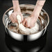 Stainless Steel Large Mixing Bowl — Deep 32cm, Non-stick Finish