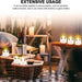 Solar Tea Light LED Candles – Rechargeable, Flameless, Waterproof for Garden & Home